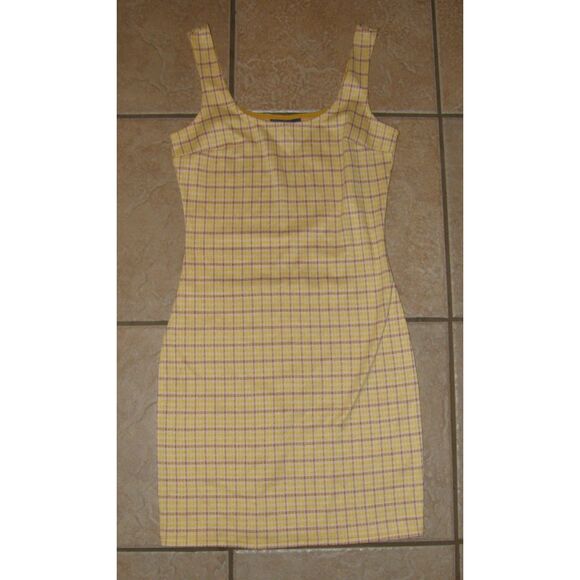 Plaid Sz XS Sleeveless Stretchy SUCH A CHARMER Bodycon Mini Dress MODCLOTH - Picture 4 of 6